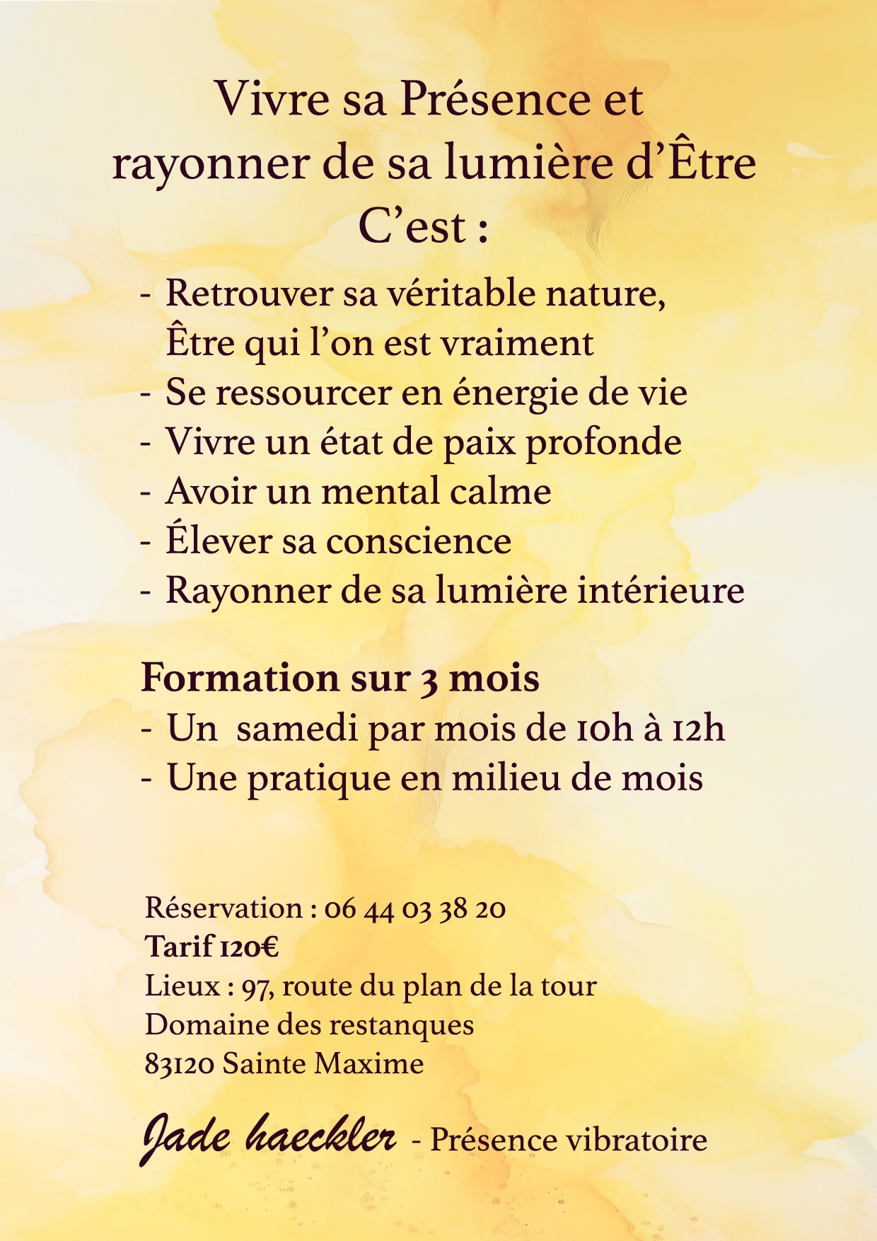 Manifester la Présence